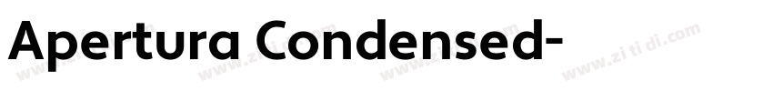 Apertura Condensed字体转换